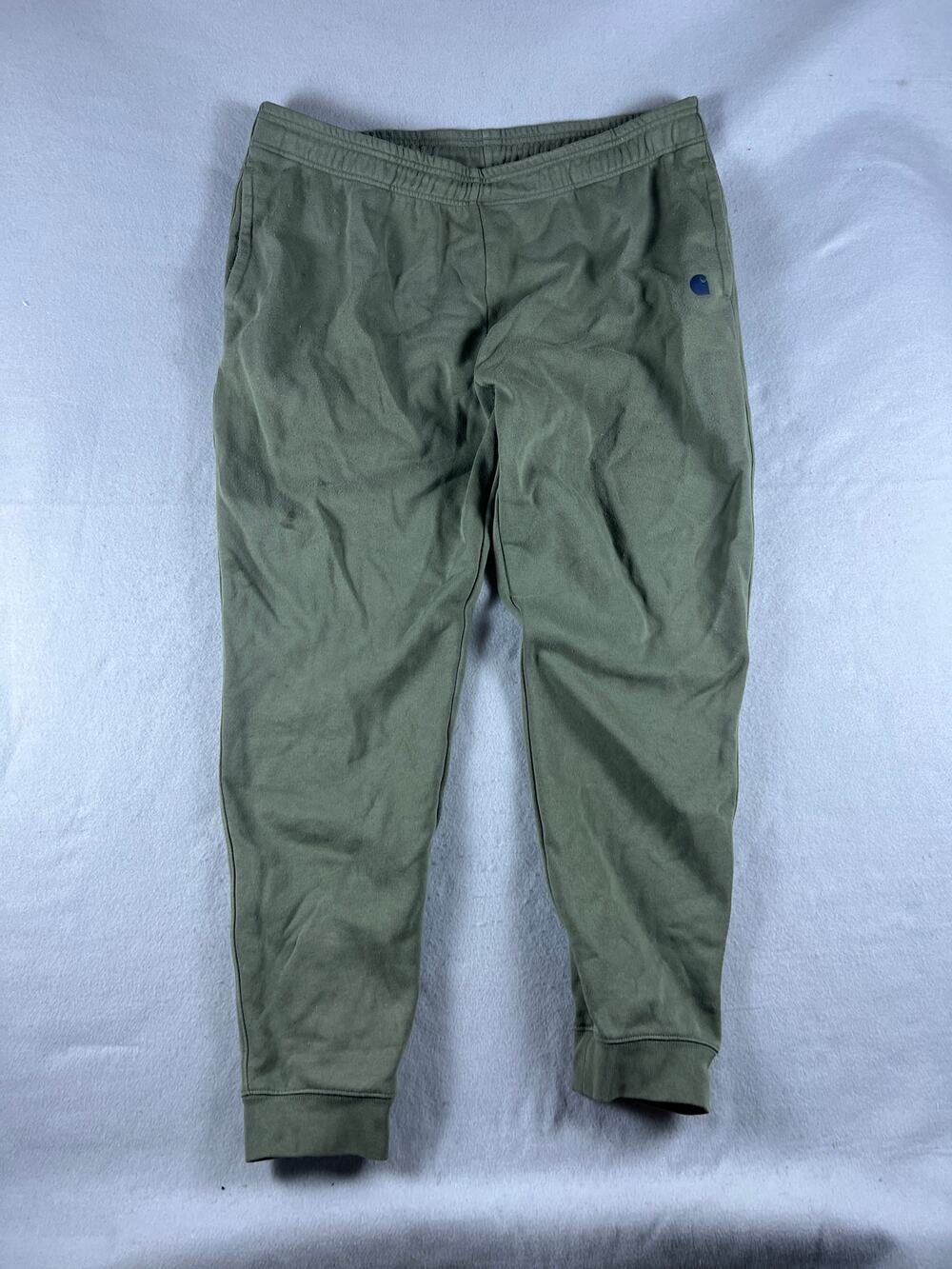 Carhartt Sweatpants Mens XL Green Tapered Fleece Lined Jogger Athleisure Sports